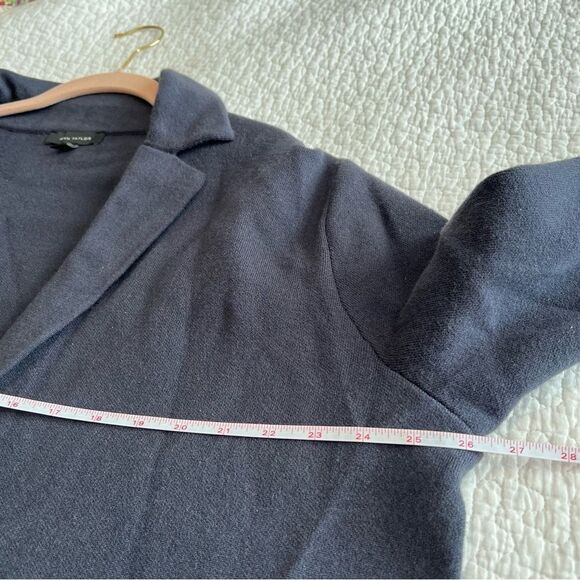 ✨ Ann Taylor Women’s Navy Blue Sweater Blazer XXL - Picture 9 of 11